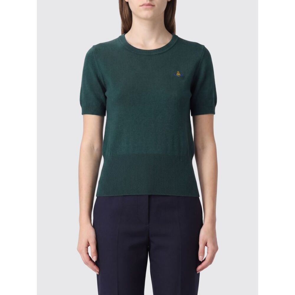 Slim Fit Cotton And Cashmere Jumper Vivienne Westwood With Orb Logo